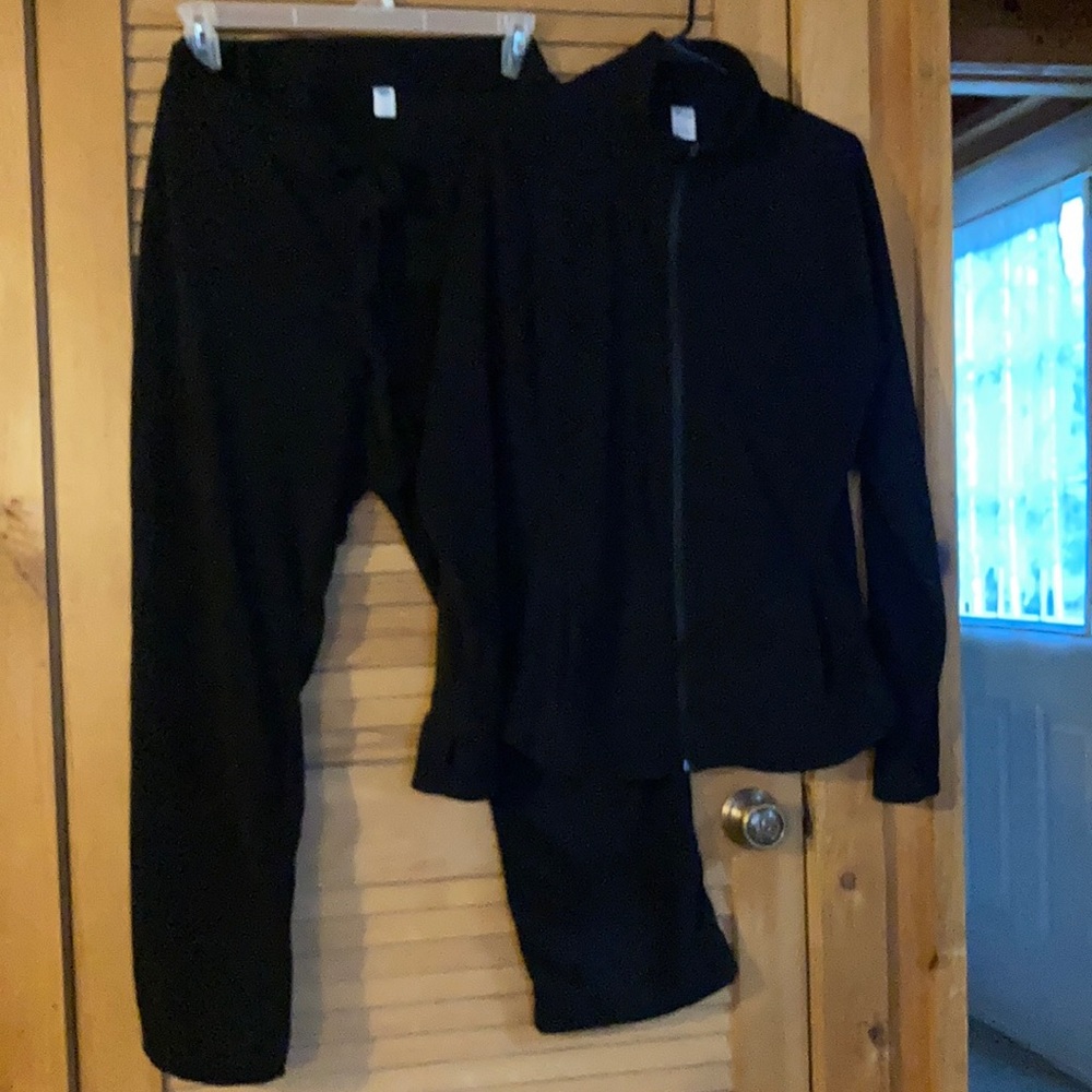 Large petite fleece active wear set